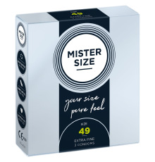 Презервативы Mister Size - pure feel - 49 (3 condoms), толщина 0,05 мм