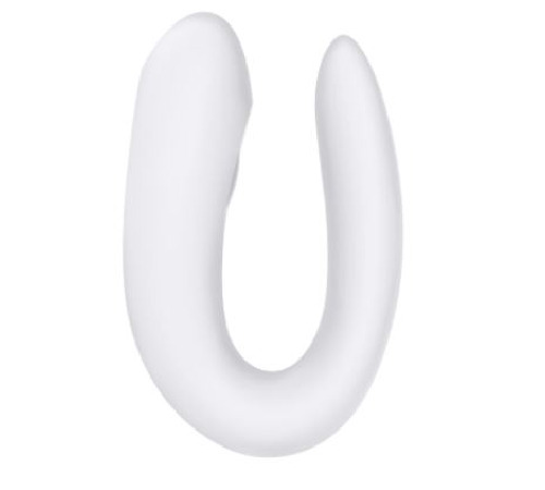 Смарт-вибратор для пар Satisfyer Double Joy White с широким клиторальным стимулятором