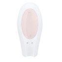 Смарт-вибратор для пар Satisfyer Double Joy White с широким клиторальным стимулятором
