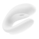 Смарт-вибратор для пар Satisfyer Double Joy White с широким клиторальным стимулятором
