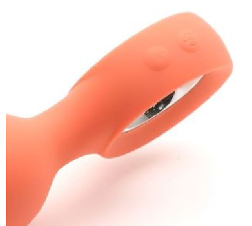Анальна вібропробка KISTOY Orville Orange, діаметр 3 см