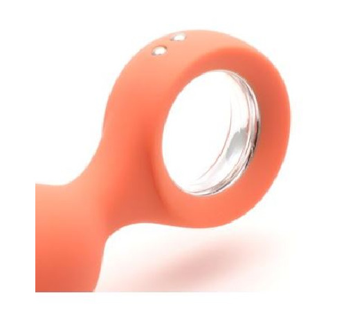 Анальна вібропробка KISTOY Orville Orange, діаметр 3 см
