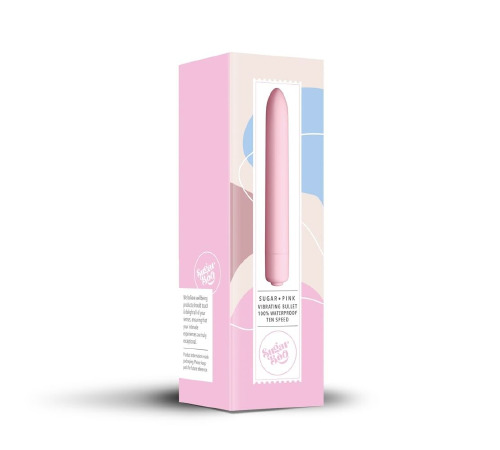Мини-вибратор SugarBoo Sugar Pink, 10 уровней интенсивности