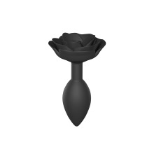 Силиконовая анальная пробка Love To Love OPEN ROSES L SIZE - BLACK ONYX
