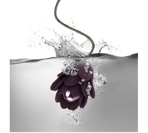 Нежный вибростимулятор цветок Rocks Off - Zinnia, нежные лепестки, пульт ДУ, 10 режимов работы