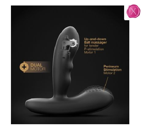 Массажеры простаты Dorcel P-Stroker с пультом ДУ, подогревом и точечным массажем, два мотора