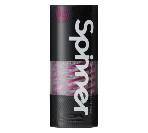 Мастурбатор Tenga Spinner 06 Brick з пружною стимулювальною спіраллю всередині