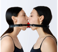 Подвійний Кляп Twins із пластиковою кулею