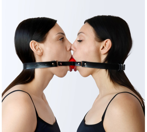 Двойной Кляп Twins с пластиковым шаром