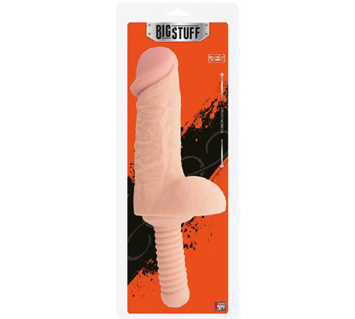 Фалоімітатор BIGSTUFF DONG WITH HANDLE 9.5 'FLESH
