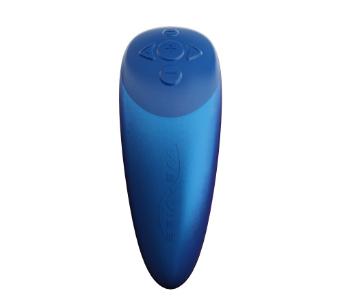 Смарт-вібратор для пар We-Vibe Chorus Cosmic Blue, сенсорне керування вібраціями стисненням пульта