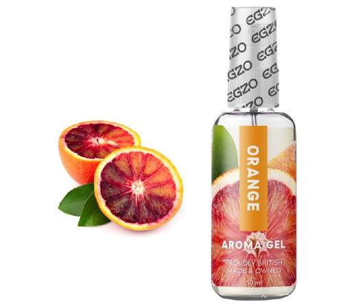Съедобный гель-лубрикант EGZO AROMA GEL - Orange, 50 мл