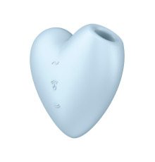 Вакуумный стимулятор-сердечко с вибрацией Satisfyer Cutie Heart Blue