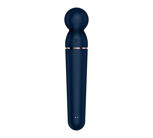 Вибромассажер Satisfyer Planet Wand-er Blue/Rosegold, очень мощный, беспроводной