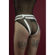 Гартеры Feral Feelings - Belt Briefs, трусики, натуральная кожа, цвет белый