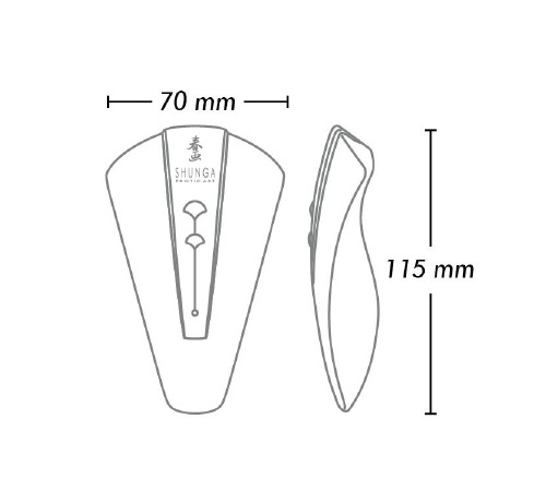 Клиторальный вибратор Shunga Obi Black