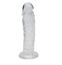 Прозрачный фаллоимитатор Alive Jelly Dildo Empire, ТПЕ, присоска, диаметр 4.3 см, длина 19.3см