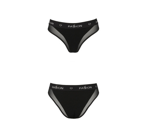 Трусики с прозрачной вставкой Passion PS002 PANTIES black, size L