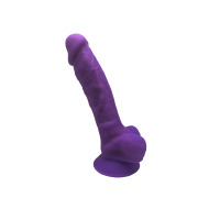 Фаллоимитатор SilexD Johnny Purple (MODEL 1 size 7in), двухслойный, силикон+Silexpan, диаметр 3,8 см