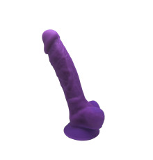 Фаллоимитатор SilexD Johnny Purple (MODEL 1 size 7in), двухслойный, силикон+Silexpan, диаметр 3,8 см