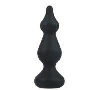 Анальная пробка Adrien Lastic Amuse Mini Black (S) с двумя переходами, макс. диаметр 3см