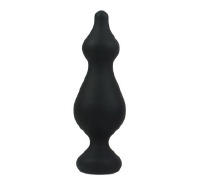 Анальна пробка Adrien Lastic Amuse Big Black (L) з двома переходами, макс. діаметр 4,4 см