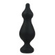 Анальная пробка Adrien Lastic Amuse Big Black (L) с двумя переходами, макс. диаметр 4,4см
