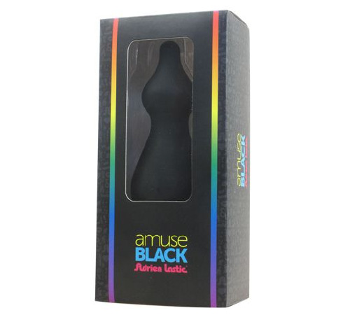 Анальная пробка Adrien Lastic Amuse Big Black (L) с двумя переходами, макс. диаметр 4,4см