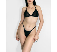 Легкий та комфортний комплект білизни Дейнеріс, розмір XS-M, Чорний