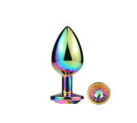 Металева анальна пробка MAI Attraction Toys №74 Rainbow