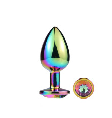 Металева анальна пробка MAI Attraction Toys №74 Rainbow
