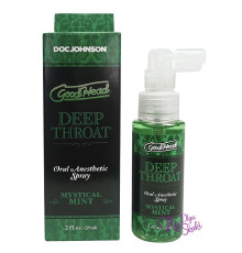 Спрей для минета Doc Johnson GoodHead DeepThroat Spray – Mystical Mint 59 мл для глубокого минета
