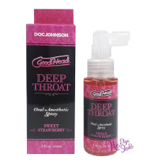 Спрей для минета Doc Johnson GoodHead DeepThroat Spray – Sweet Strawberry 59 мл для глубокого минета