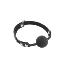 Классический кляп с силиконовым шариком Fetish Tentation Silicone Gag Ball Black