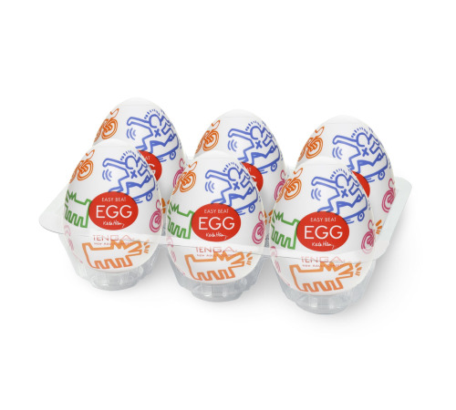 Набор мастурбаторов-яиц Tenga Keith Haring Egg Street (6 яиц)