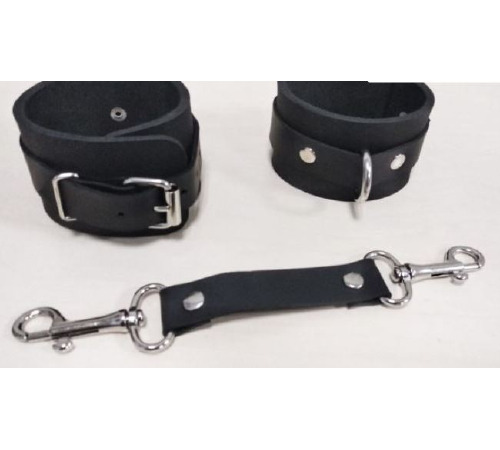 Наручники Feral Feelings - Hand Restraints, натуральная кожа, черные