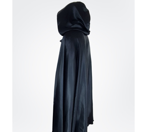 Накидка плащ Ведьмы на Хэллоуин Черно/Фиолетовая