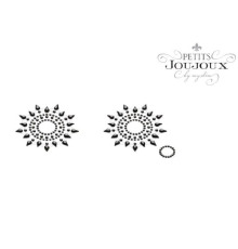 Пэстис из кристаллов Petits Joujoux Gloria set of 2 - Black, украшение на грудь