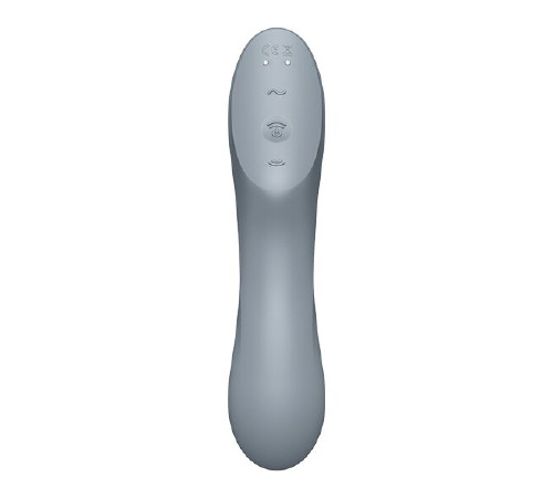 Вакуумный стимулятор с вибрацией Satisfyer Curvy Trinity 3 BlueGrey