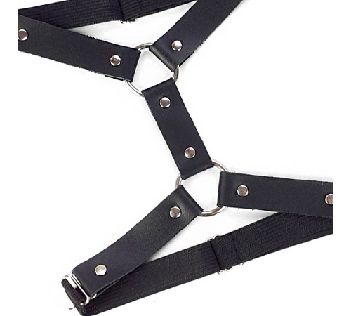 Гартеры на ногу из натуральной кожи Art of Sex - Kristina Leg Garters (2 шт), Черный