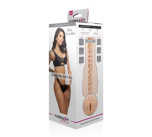 Мастурбатор Fleshlight Girls: Gina Valentina — Stellar зі зліпка вагіни, дуже ніжний