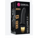 Вибратор Dorcel Mini Lover Black 2.0 перезаряжаемый, для точки G и массажа простаты