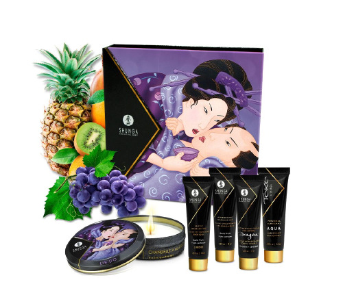 Подарочный набор Shunga GEISHAS SECRETS - Exotic Fruits: для шикарной ночи вдвоем