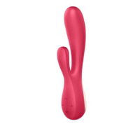 Смарт вібратор-кролик Satisfyer Mono Flex Red, 2 мотори, керування через інтернет