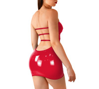 Сексуальное виниловое платье Art of Sex - Jaklin, размер L-2XL, Красный