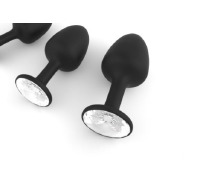 Анальна пробка Dorcel Geisha Plug Diamond XL з кулькою всередині, створює вібрації, макс діаметр 4,5