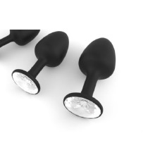 Анальна пробка Dorcel Geisha Plug Diamond XL з кулькою всередині, створює вібрації, макс діаметр 4,5