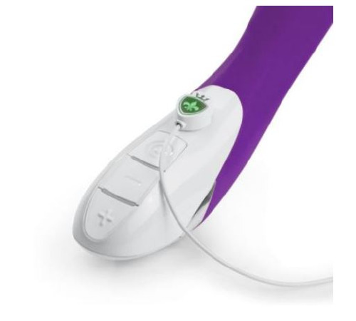 Мощный вибратор Mystim Terrific Truman Purple с двумя моторами и выраженной головкой