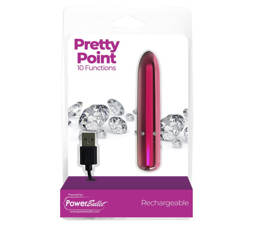Вибропуля PowerBullet - Pretty Point Rechargeable Pink