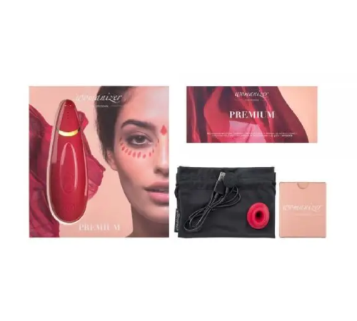 Бесконтактный Клиторальный Стимулятор Womanizer Premium, Red